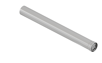 Труба для коаксиального дымохода Rommer 1000 мм конденсационный Ø60/100