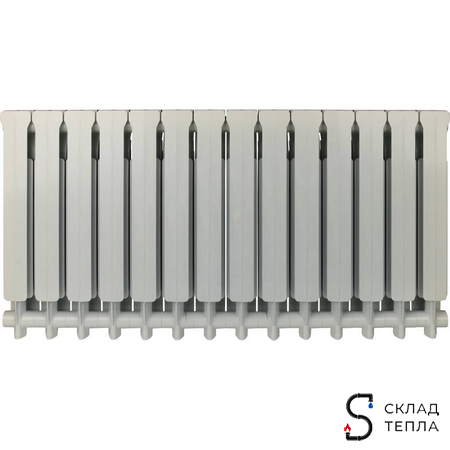 Радиатор алюминиевый GLOBAL ISEO 500 - 16 секций. Вид 4.