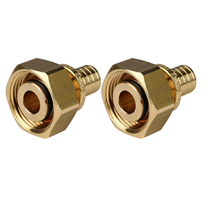 Переход на евроконус Rommer - 16 x 3/4' (для трубы из сшитого полиэтилена, комплект - 2 шт)