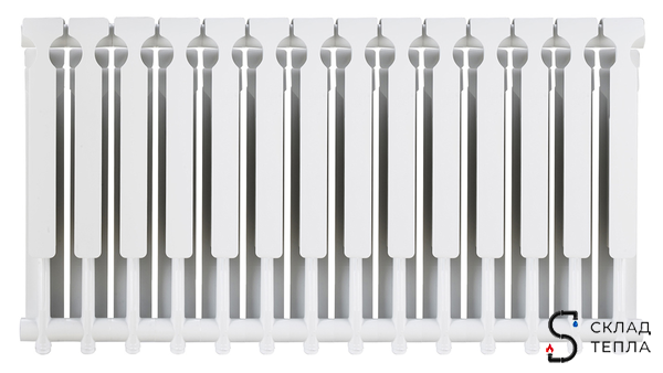 Радиатор биметаллический ROMMER Optima Bm 500 - 14 секций. Вид 2.