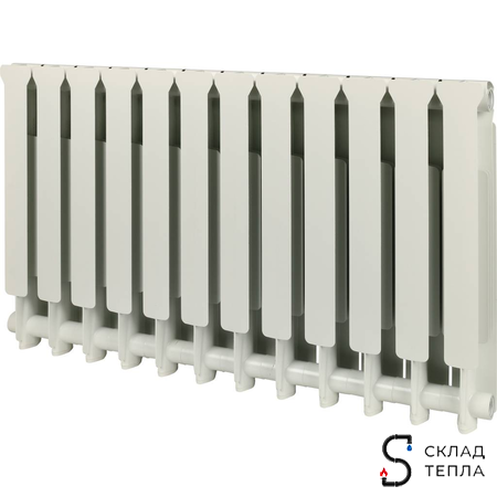 Радиатор алюминиевый STOUT Bravo 500 - 12 секций. Вид 3.