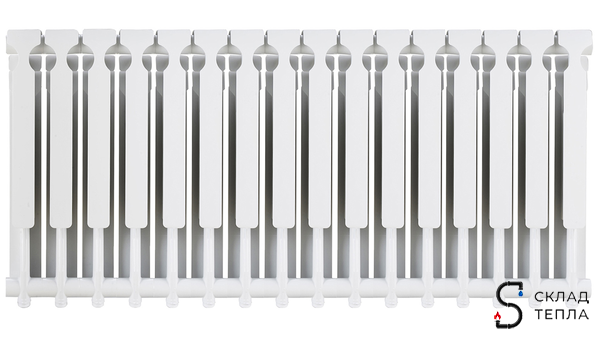 Радиатор биметаллический ROMMER Optima Bm 500 - 16 секций. Вид 2.