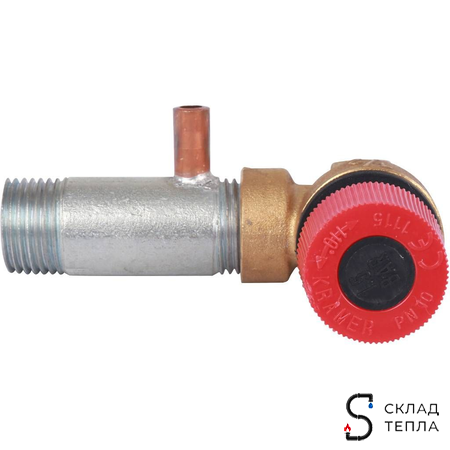 STOUT Клапан предохранительный с патрубком. Вид 6.
