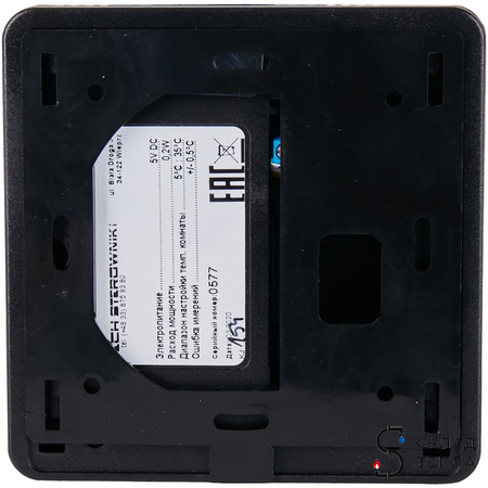 STOUT Проводной комнатный регулятор R-9z, черный. Вид 4.