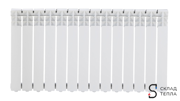 Радиатор биметаллический ROMMER Optima Bm 500 - 14 секций. Вид 1.