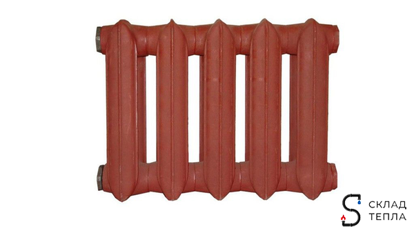 Радиатор чугунный  МС 300-140М секций 5. Вид 1.