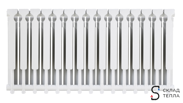 Радиатор биметаллический ROMMER Optima Bm 500 - 15 секций. Вид 2.