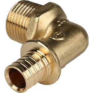 Переход на наружную резьбу угловой Rommer - 16 x 1/2' (для труб из сшитого полиэтилена)