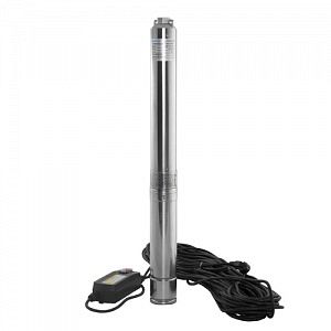 Насос скважинный Aquario ASP 1E-60-90 - 0,8 кВт (однофазный, Hmax 64 м, Qmax 50 л/мин, кабель 45 м)