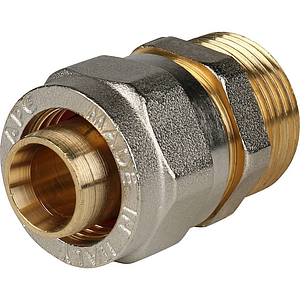 Переход на наружную резьбу STOUT - 20 x 3/4' (винтовой, для металлопластиковых труб, 2шт)