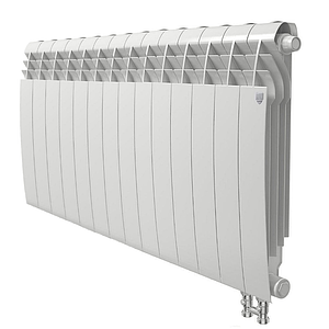 Радиатор биметаллический Royal Thermo BiLiner 500 V Bianco Traffico (Н) (Белый) - 14 секций