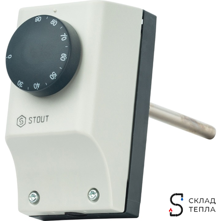  Погружной термостат ТС 100 AN (внешняя шкала гильза 100  мм) STOUT. Вид 2.