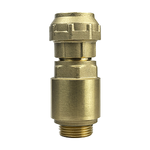 Комплект для подключения насоса клапан+муфта (латунный)