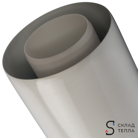 Труба для коаксиального дымохода STOUT D60/100 мм, длина 1000 мм (для конденсационного котла). Вид 4.