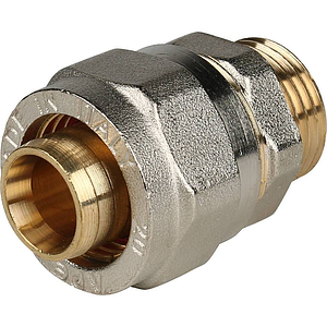 Переход на наружную резьбу STOUT - 20 x 1/2' (винтовой, для металлопластиковых труб, 2шт)