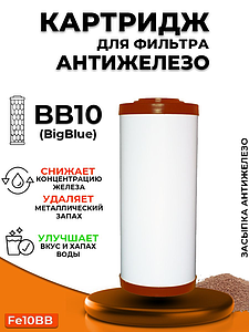 Сменный картридж ACR FE10BB - обезжелезивание (2л./м.)