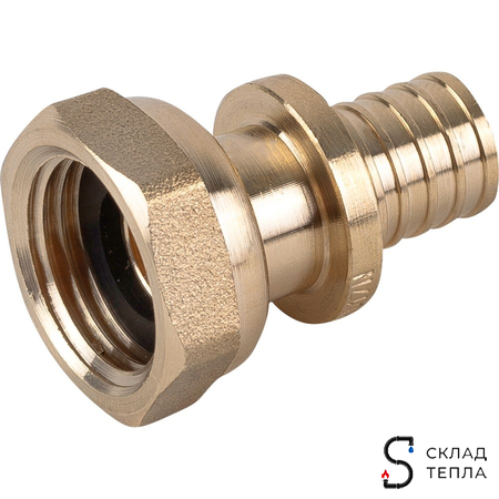 Переход на накидную гайку TIM - 25 x 3/4" (для труб из сшитого полиэтилена, 1 шт). Вид 2.