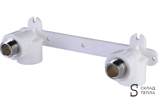 Водорозетка двойная VALFEX - 25 x 3/4" НР (для полипропиленовых труб). Вид 1.