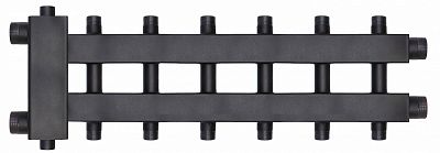 Коллектор котельной разводки ROMMER 3+3+1 (дублер компакт) с гидроразделителем 1'1/2 