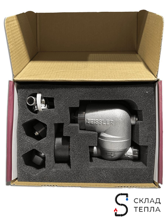 Фильтр свободного вращения с манометром Zeissler - 3/4". Вид 6.