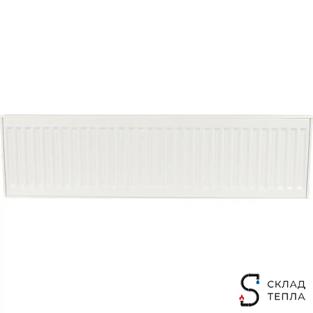 Радиатор стальной KERMI FKO 12 - высота 300 мм, длина 400 мм с боковым подключением. Вид 2.