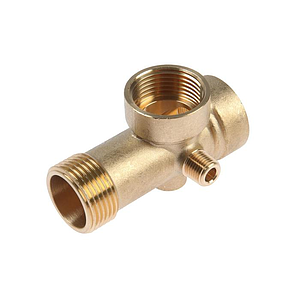 Пятивыводной штуцер (пятерник) латунный .1' х 1/4 'г/ш-90мм