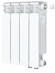 Радиатор биметаллический Rifar Base Ventil 350 - 4 секции (подключение нижнее справа)