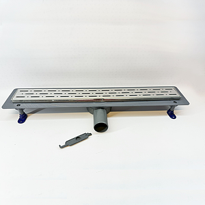 Трап-лоток с вращающимся сифоном VALFEX 64х600 (решетка линия из нерж. стали)