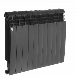 Радиатор биметаллический Royal Thermo BiLiner 500 Noir Sable (Чёрный) - 11 секций Радиатор биметаллический Royal Thermo BiLiner 500 Noir Sable (Чёрный) - 11 секций