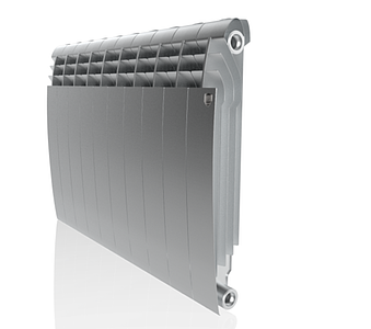 Радиатор биметаллический Royal Thermo BiLiner 500 Silver Satin (Серый) - 10 секций