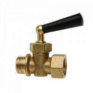 Кран запорный для манометра WATTS RM - 3/8' (НР/ВР, PN16, Tmin -10°С, Tmax 50°С)