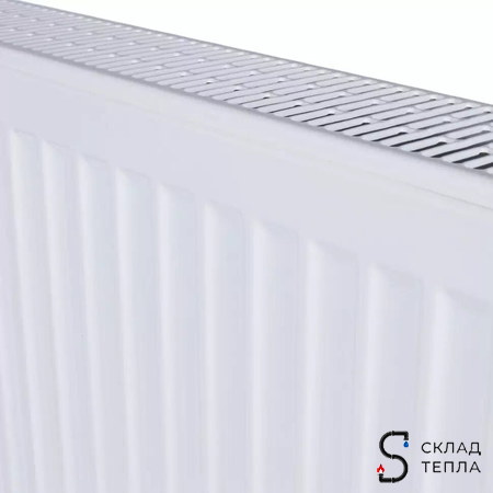 Радиатор стальной KERMI FTV 22 - высота 900 мм, длина 2600 мм с нижним подключением. Вид 7.