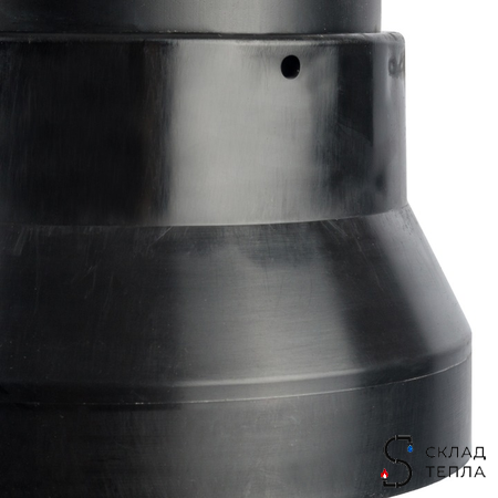 Финальный участок вертикальный для коаксиального дымохода STOUT D60/100 мм (для  конденсац. котла). Вид 6.