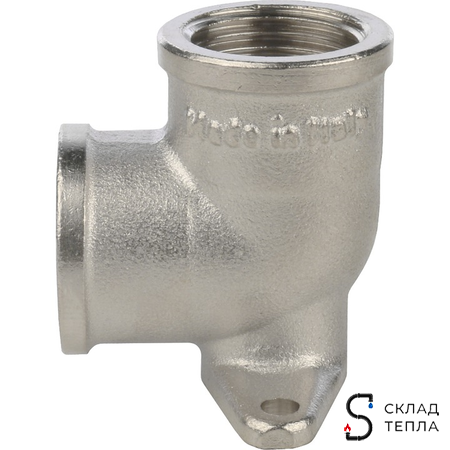 Водорозетка латунная резьбовая STOUT - 1/2" (никелированная). Вид 3.