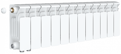Радиатор биметаллический Rifar Base Ventil 200 - 12 секций (подключение нижнее слева)