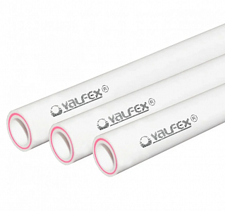 Труба полипропиленовая армированная стекловолокном Valfex - 32x5,4 (PN25)L-1м