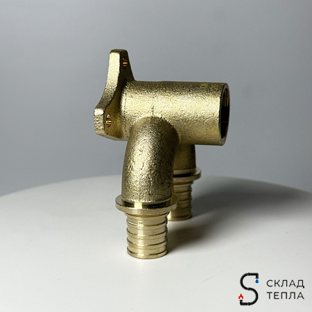 Водорозетка проходная VALFEX - 16 x 1/2" (для труб из сшитого полиэтилена). Вид 30.