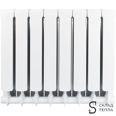 Радиатор биметаллический STOUT Space 500 - 8 секций. Вид 8.