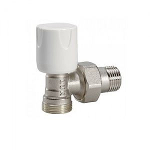 Вентиль ручной регулировки угловой LUXOR RS 112 - 1/2' (резьба метрическая, для металлопласт. труб)