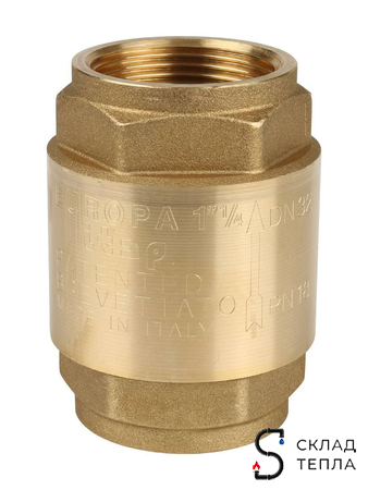 Клапан обратный STOUT - 1 1/4" (ВР/ВР, затвор металлический). Вид 5.