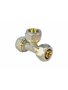 Тройник VALFEX - 20 (винтовой, для металлопластиковых труб) 2шт