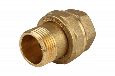 Сгон прямой латунный ITAP 151 - 1' (ВР/НР, с плоской прокладкой)
