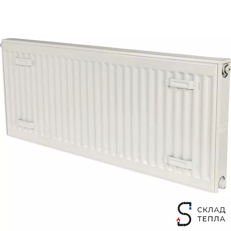 Радиатор стальной KERMI FTV 12 - высота 400 мм, длина 3000 мм с нижним подключением. Вид 5.