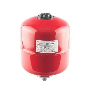 Бак расширительный мембранный STOUT - 8л. (настенный с диафрагмой)