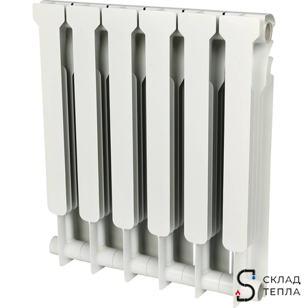 Радиатор алюминиевый ROMMER Profi 500 - 6 секций. Вид 2.