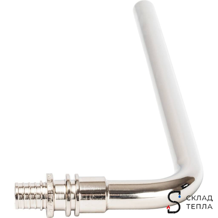 Подключение к радиатору Г-образное STOUT - 16 (для труб из сшитого полиэтилена, длина 250 мм). Вид 5.