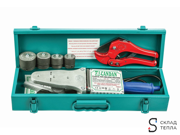 Паяльник для ППР труб CANDAN CM-06 SET MINI (20-40мм, 1500 Вт). Вид 2.