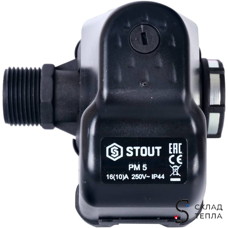 Реле давления со встроенным манометром STOUT PM5-3W (1-5 бар). Вид 7.