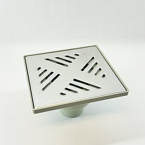 Трап вертикальный VALFEX 150х150 с выпуском 50мм (решетка из нерж. стали)