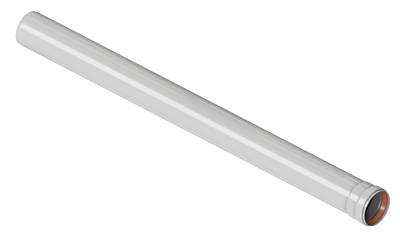 Труба для дымохода Rommer D 80 L 1000 мм